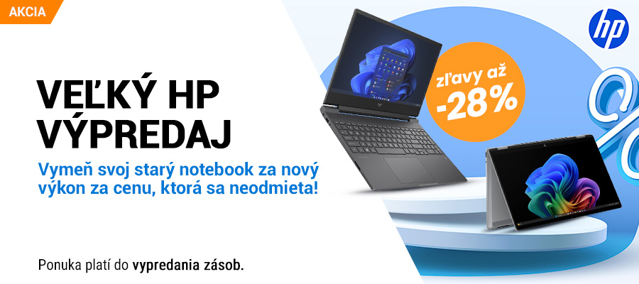 Veľký HP výpredaj! Zľavy až do 28% a darčeky navyše!