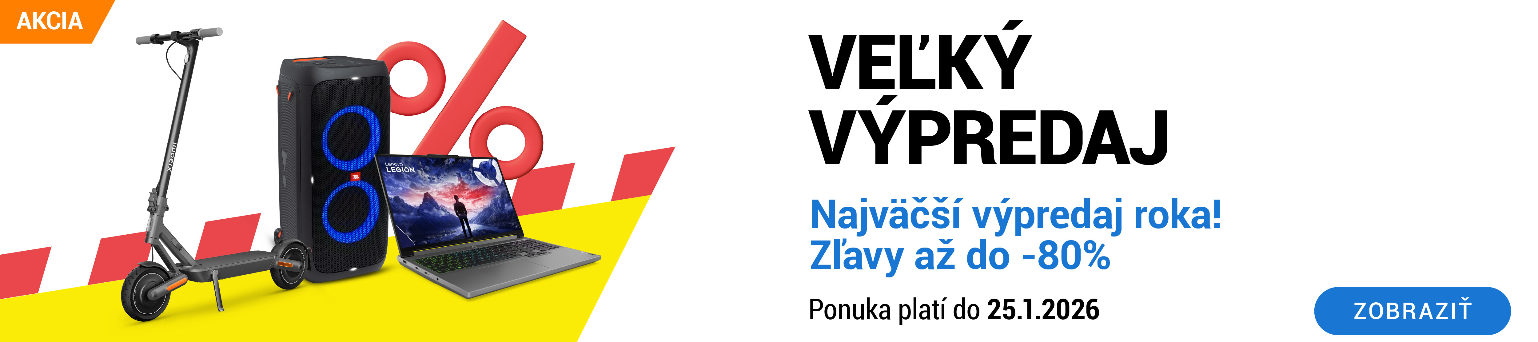 Veľky výpredaj elektroniky