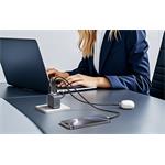 Vention nabíjačka, 2× USB-C, 1× USB-A, 70 W, sivá s káblom USB-C na USB-C, dĺžka 1 m