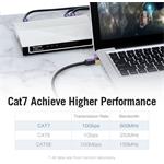 Vention patch kábel RJ45, cat.7, S-FTP, 3,0m, čierny