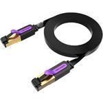 Vention patch kábel RJ45, cat. 7, UTP, 8,0m, čierny, plochý