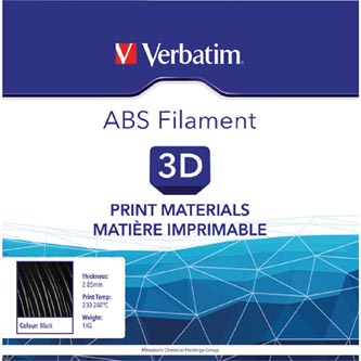 Verbatim 3D filament, ABS, 2,85mm, 1000g, 55018, čierna