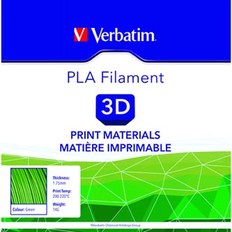 Verbatim 3D filament, PLA, 1,75mm, 1000g, 55271, zelená