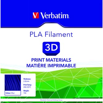 Verbatim 3D filament, PLA, 2,85mm, 1000g, 55278, modrá