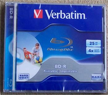 Verbatim BD-R 6x/25GB/Jewel/Printable - 1 kus