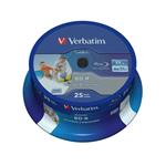 VERBATIM BD-R SL(25-Pack)Spindl/6x/25GB/Prit