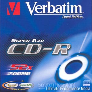 Verbatim CD-R 50 pack 52x/700MB/AZO Crystal