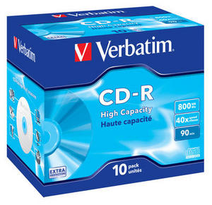 Verbatim CD-R 52x/800MB/Jewel/High Capacity