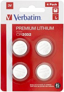 Verbatim CR2032, batéria líthiová, 3V,  blister, 4-pack