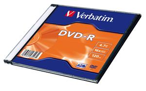Verbatim DVD-R (20-Pack) Slim/16x/4.7GB