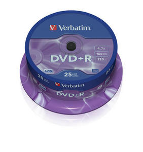 Verbatim DVD+R 25 pack 16x/4.7GB