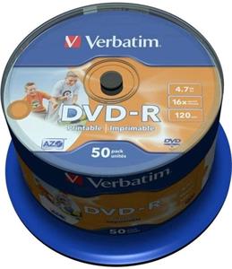 Verbatim DVD-R 50 pack 16x/4.7GB/Printable