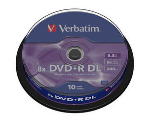 Verbatim DVD+R DL 10 pack 8x/8,5GB