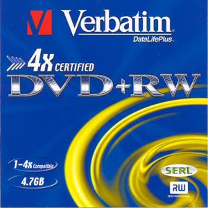 Verbatim DVD+RW 10 pack 4x/4.7GB