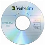 Verbatim DVD-RW 4x/4.7GB/Jewel 5ks