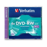 Verbatim DVD-RW 4x/4.7GB/Jewel 5ks