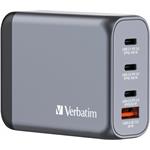 Verbatim GNC-100 cestovný adaptér, GaN, 3xUSB-C PD 100W, 1xUSB-A