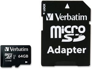 Verbatim Premium microSDXC 64GB + adaptér, U1