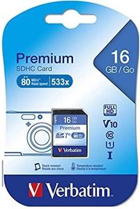 Verbatim Premium SDHC 16GB, U1