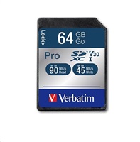 Verbatim Pro SDXC 64GB, U3