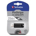Verbatim Store 'n' Go PinStripe 256GB, čierny