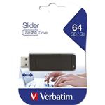 Verbatim Store 'n' Go Slider 64GB, čierny