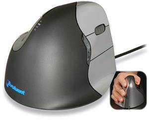 Vertikálna ergonomická laserová káblová počítačová myš EVOLUENT VM4R