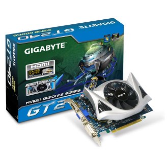 VGA GIGABYTE GeForce 240GT 512MB DDR5 (PCIe)