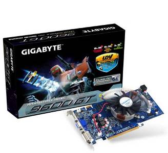 VGA GIGABYTE GeForce 9600GT active 512MB DDR3 (PCIe)