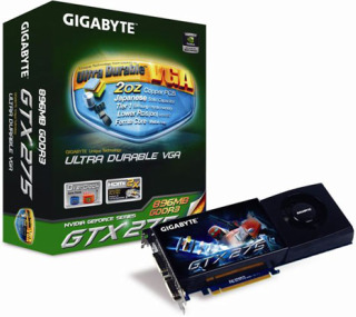 VGA GIGABYTE GeForce CUDA GTX 275 896MB DDR3 (PCIe)