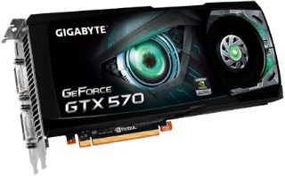 VGA GIGABYTE GeForce GTX 570 1280MB DDR5 (PCIe)