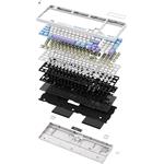 VGN V98 Pro V2, bezdrôtová mechanická herná klávesnica, US layout, Sea Salt