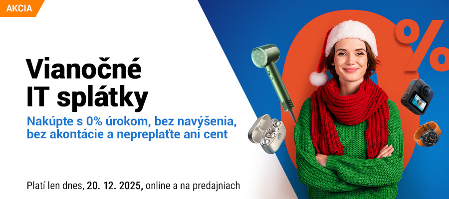 Vianočné splátky bez navýšenia!