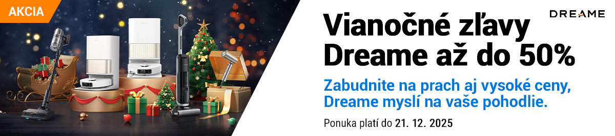 Vianočné zľavy Dreame až do 50%