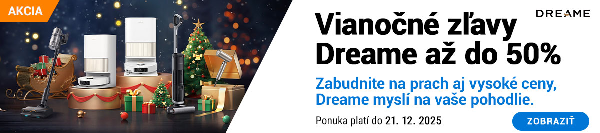 Vianočné zľavy Dreame až do 50%