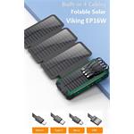 Viking EP16W solárna outdoorová powerbanka 16 000 mAh, bezdrôtové nabíjanie