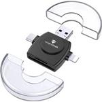 Viking VR4V1B, čítačka pamäťových kariet, 4v1, USB 3.0, čierna