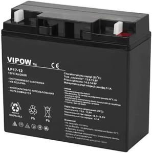 VIPOW 12V / 17Ah, gélový akumulátor