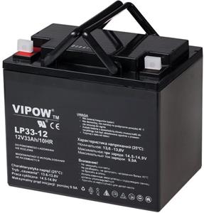 Vipow 12V / 33Ah, gélový akumulátor