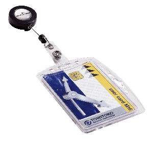Visačka DURABLE na plastovú kartu s výsuvným kotúčom 10 ks