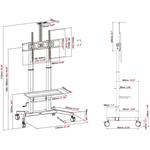 VISION Steel Flat Panel Cart 80kg