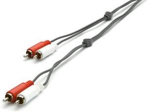 Vivanco kábel 2x cinch na 2x cinch M/M, prepojovací 5,0m sivý