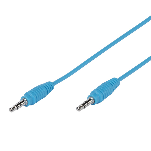 Vivanco kábel Jack 3,5mm M/M, prepojovací 1,0m modrý
