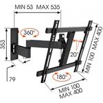 Vogels 53070, držiak na TV kĺbový, 32"-55"