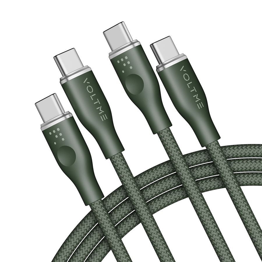 Voltme Powerlink Rugg Series CTC 5A/100W, 1,8m, zelený