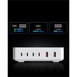 Voltme Revo 240, GaN napájací adaptér s 4x USB-C a 2x USB-A výstupom, PD 3.1, 240W, biela