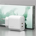 Voltme Revo 45 Duo CC, GaN nabíjačka s 2x USB-C výstupom, 45W, biela