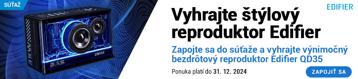 Vyhrajte štýlový reproduktor Edifier