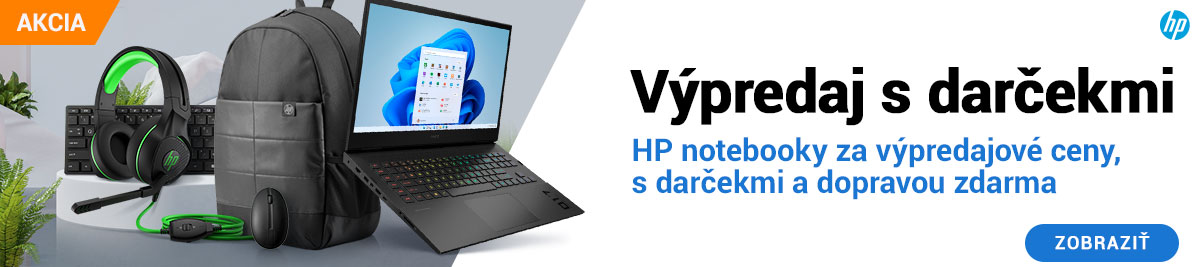 Výpredaj HP notebookov s hodnotnými darčekmi