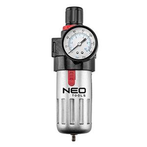 Vypúšťací filter s redukčným ventilom 1/2" z z tvrdenej ocele, 14-732, vysoká priepustnosť filtra, NEO TOOLS